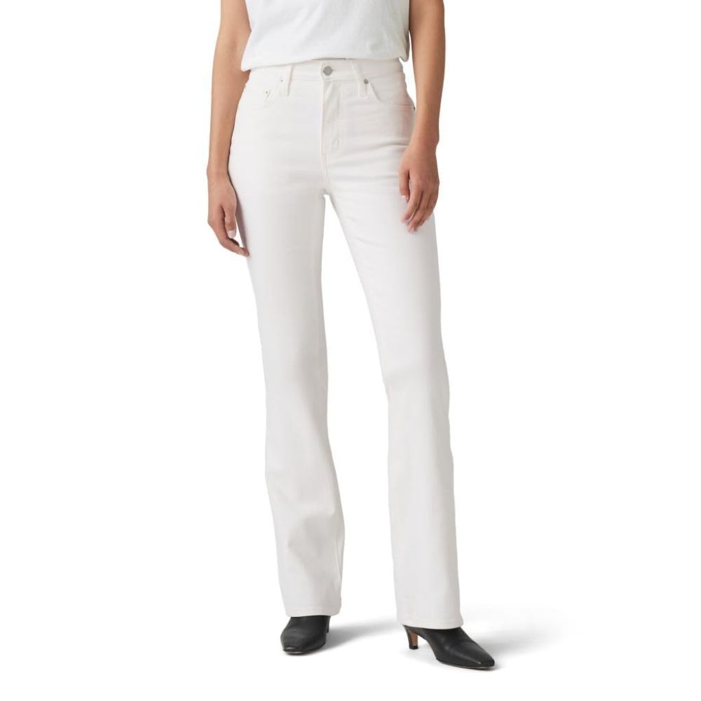 Levi's Women's 725 High Rise Bootcut Jeans, Soft Clean White, 30 Regular