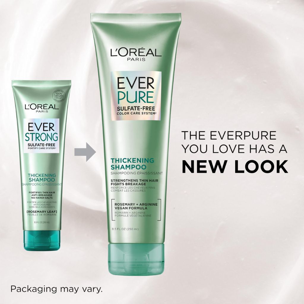 L'Oreal Paris Thickening Sulfate Free Shampoo and Conditioner,  1 Hair Care Kit