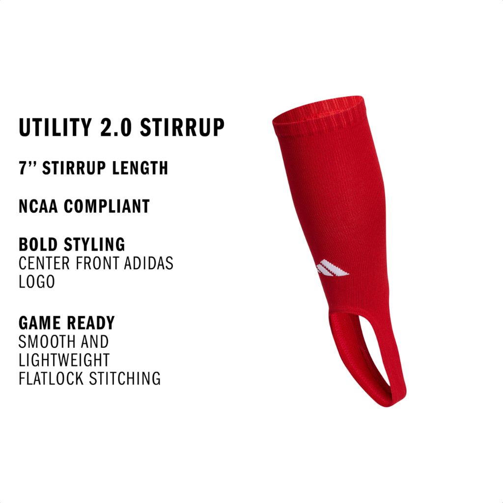 adidas Unisex Stirrup Socks for Baseball, Softball - Power Red/White, Medium
