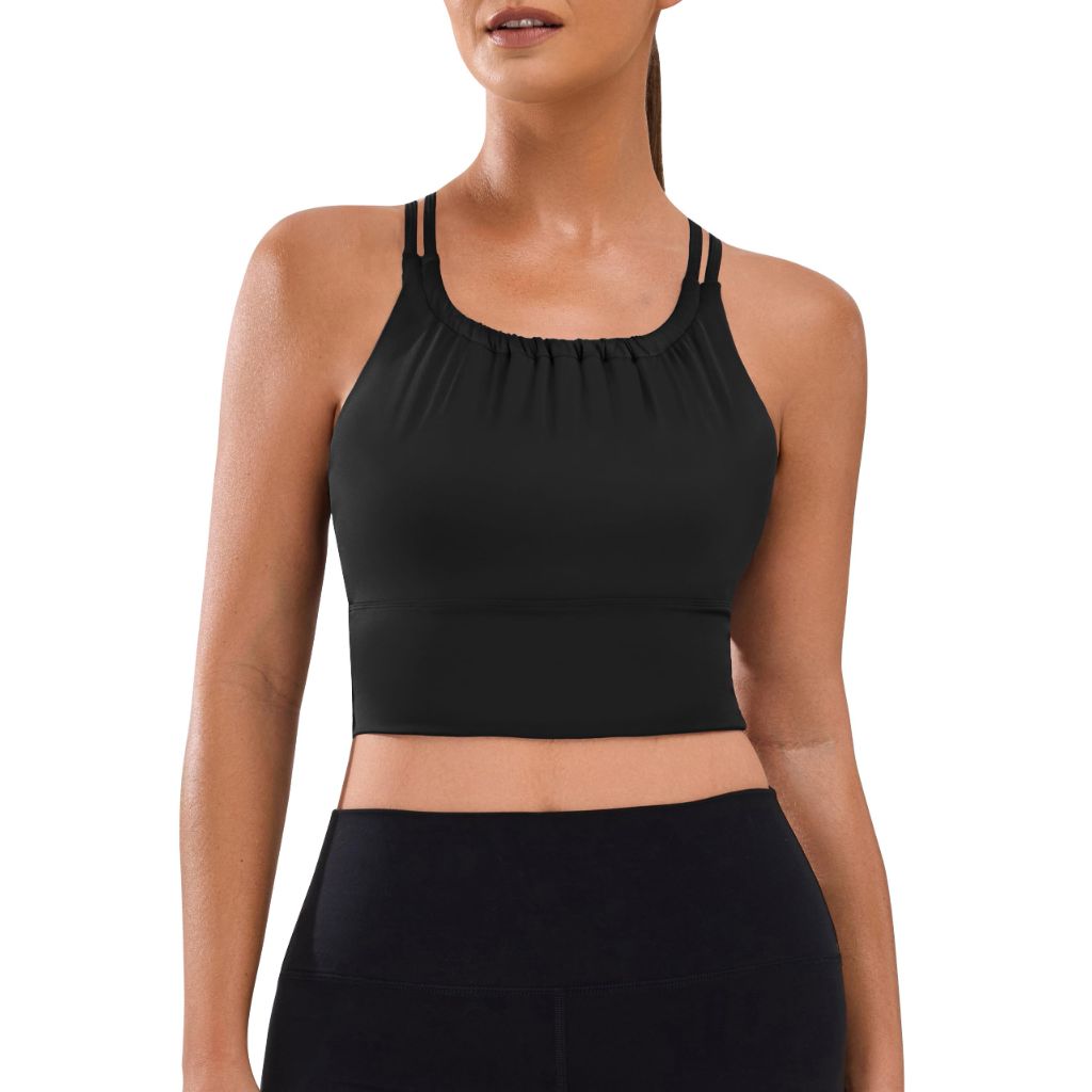 BMJL Women's Workout Tank Top (S, Black)