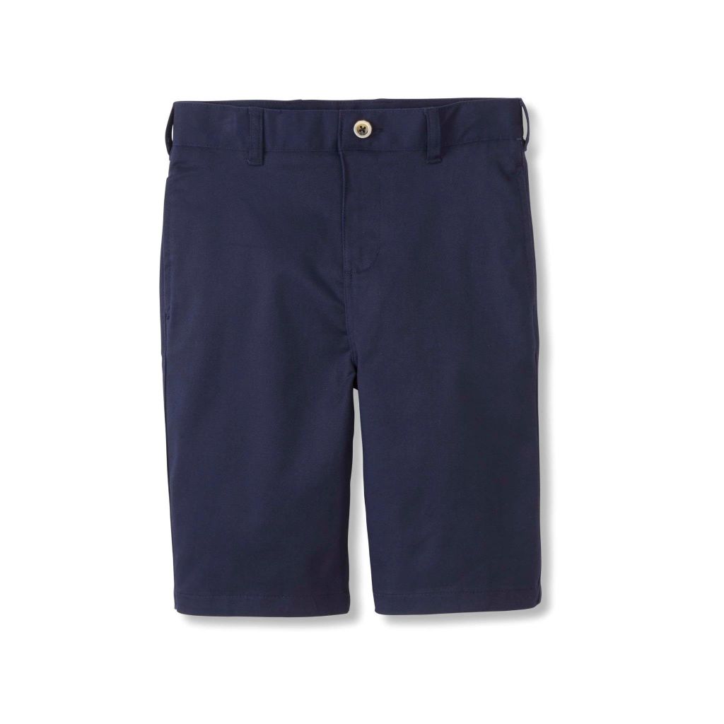 SZ 20 French Toast boys Flat Front Stretch Twill Shorts | Navy  Husky