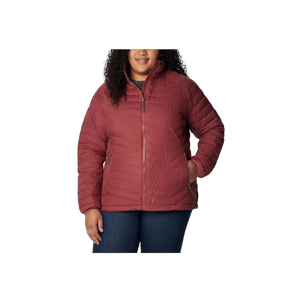 Columbia Women's Plus Size Powder Lite Jacket (Beetroot)