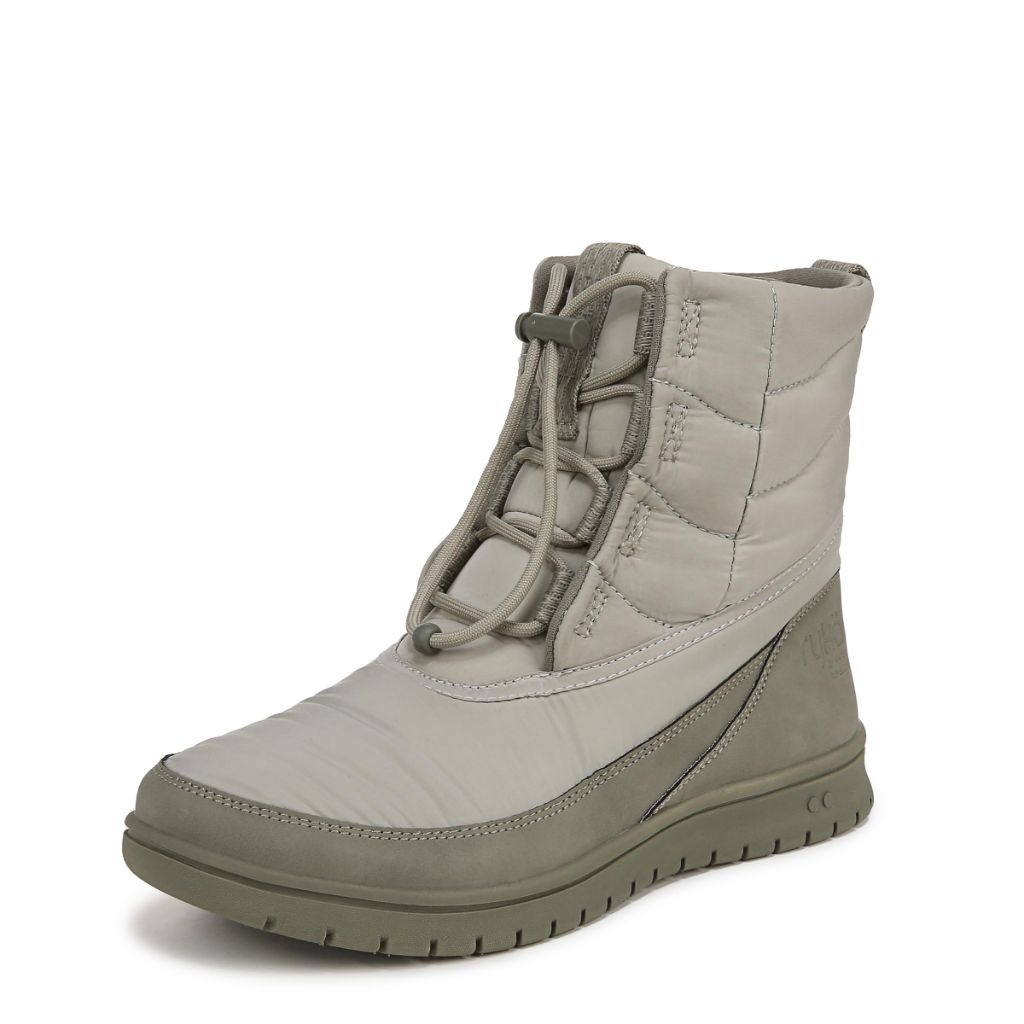 Ryka Womens Solace Lace-Up Short Boots, ABBEY GREEN - size 7.5 W