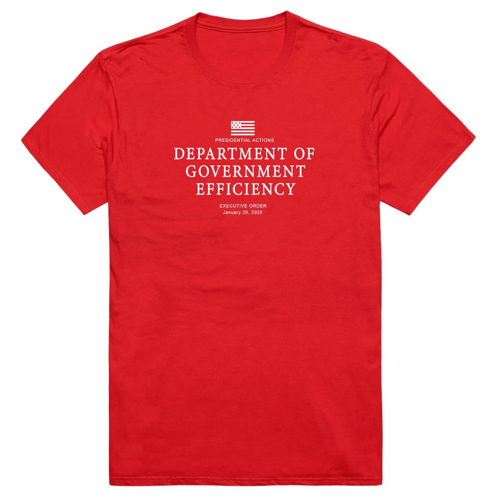 SZ L, Rapiddominance America Tees | D.O.G.E 2 | Red