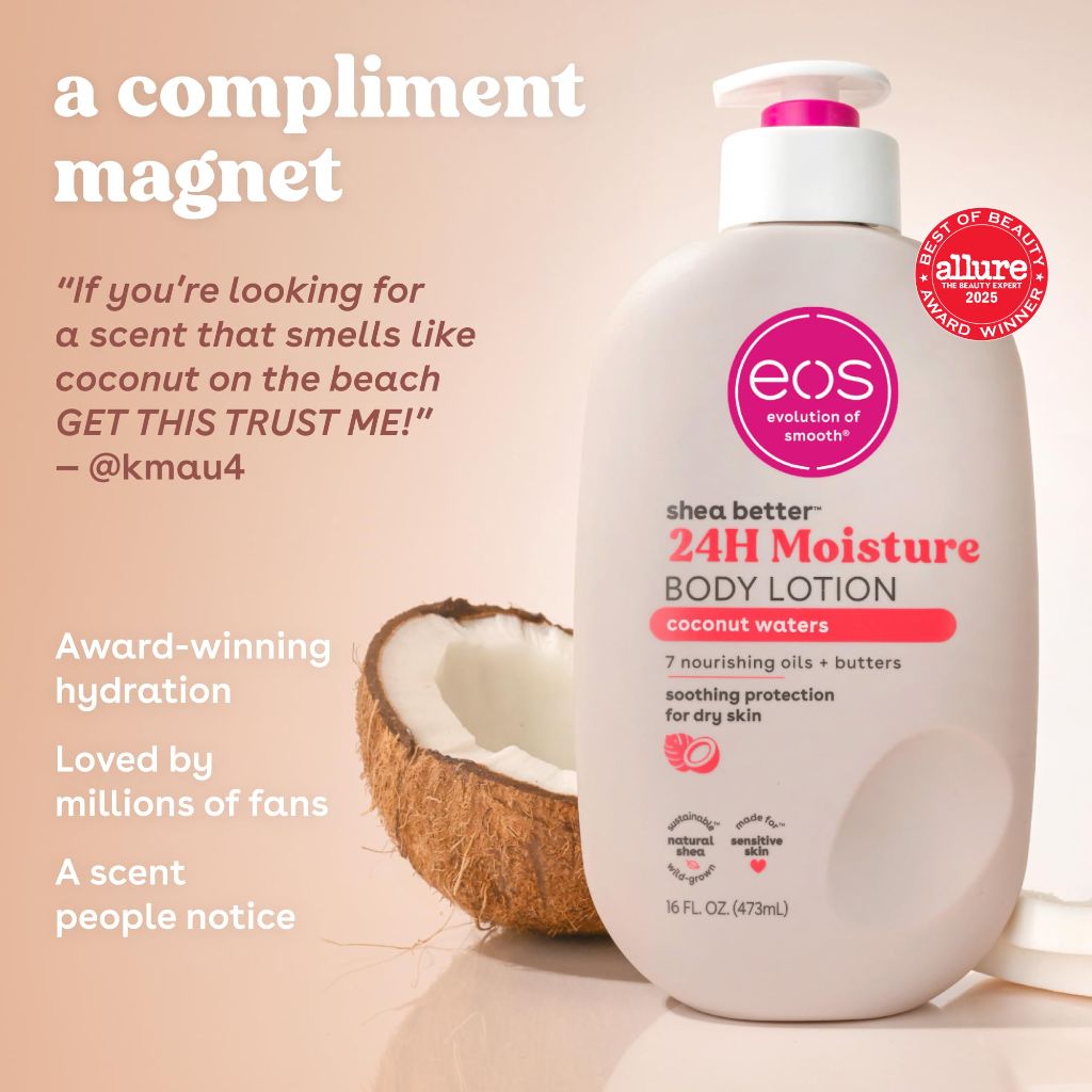 eos Shea Better 24 Hr. Body Lotion - Coconut Waters, 16 fl. oz.