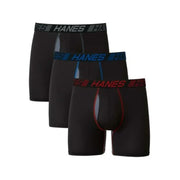 Hanes Men's X-Temp Total Support Pouch Boxer Briefs - Black, 3XL (3 Pair)