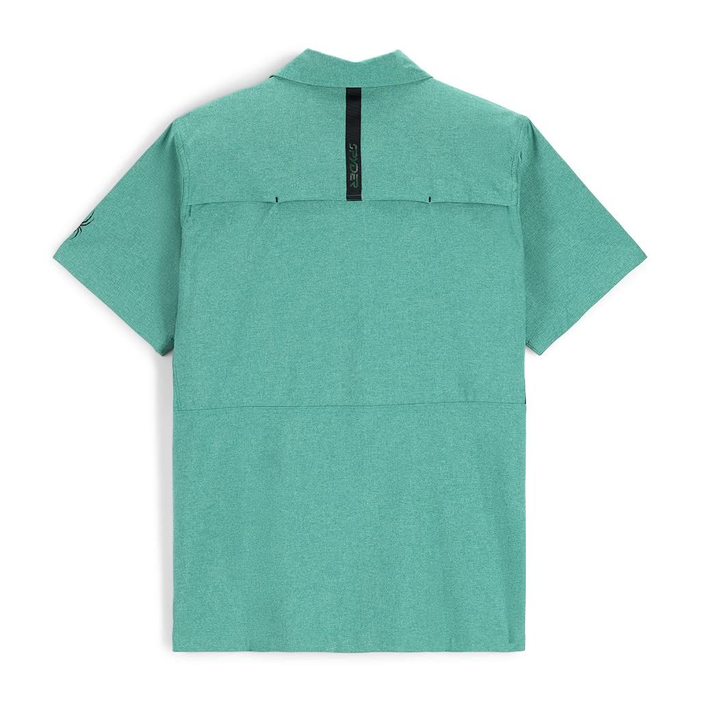 Spyder Men's Canyon Short Sleeve Shirt, Verdant Green, Medium
