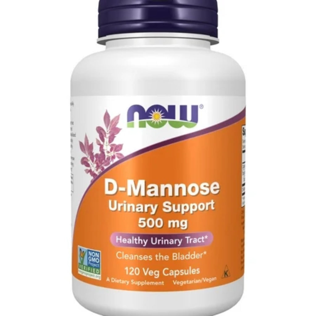 NOW Supplements D-Mannose 500mg - 120 Capsules