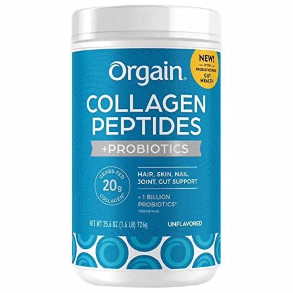Orgain Collagen Peptides + Probiotics Powder - Unflavored,  1.6 lbs.