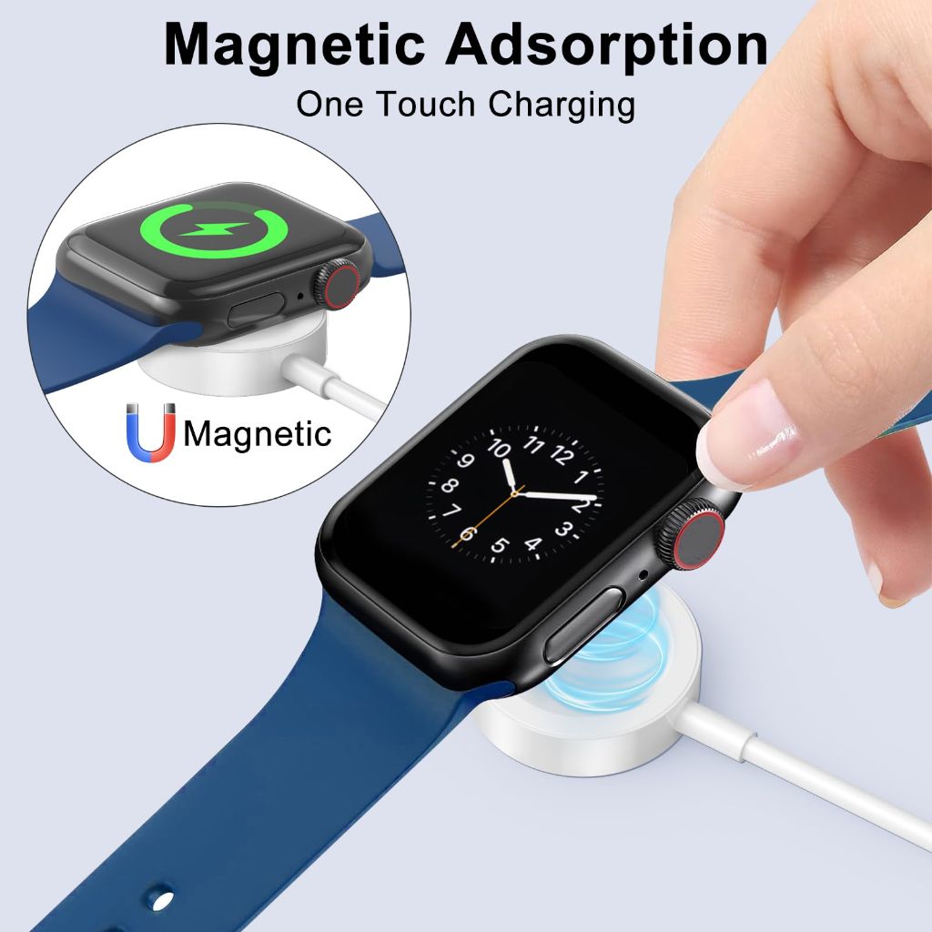 Amasuki 2Pack Upgraded for Apple Watch Charger USB Magnetic Wireless