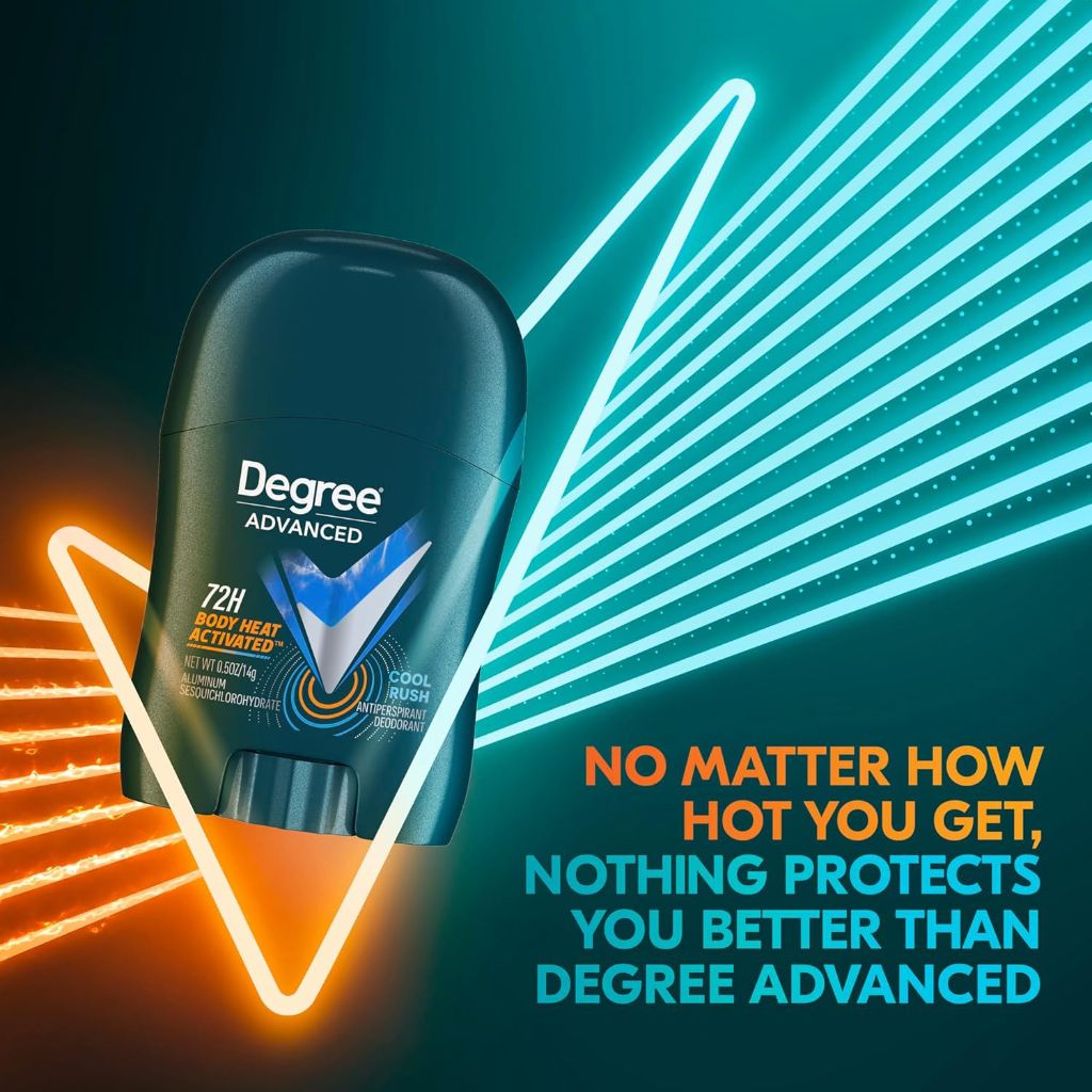 Degree Advanced Men's Travel Deodorant Stick - Cool Rush, 0.5oz (18 Pack)