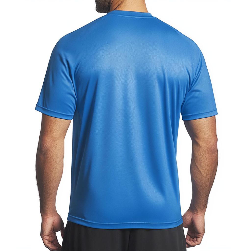 GearGlacier Men's Instant Cooling Quick Dry Workout T-Shirt - Frost Blue, Large