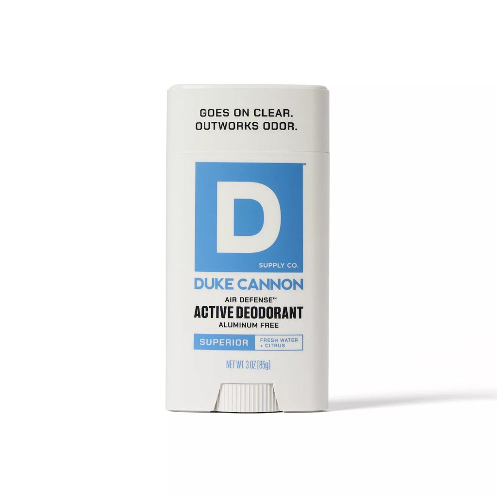 Duke Cannon Men's Aluminum-Free Deodorant - Superior (Fresh Water + Citrus), 3oz