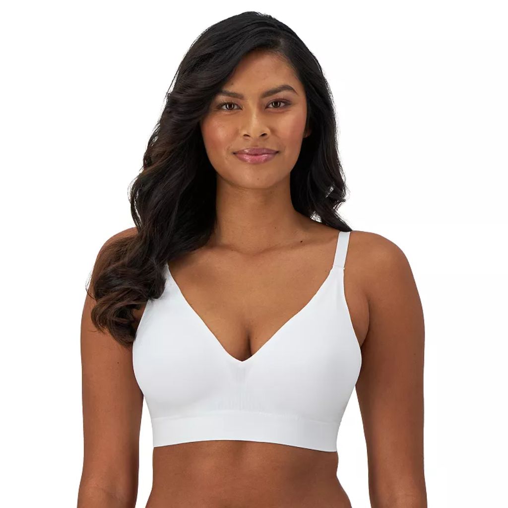 Bali Comfort Revolution Modern Seamless Wirefree Bra - White, Medium