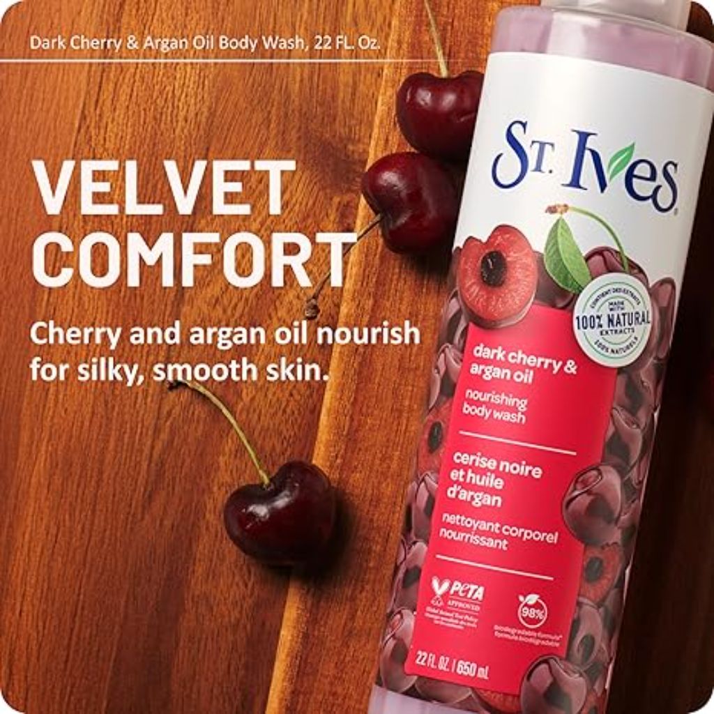 St. Ives Dark Cherry & Argan Oil Body Wash - 22 fl. oz.