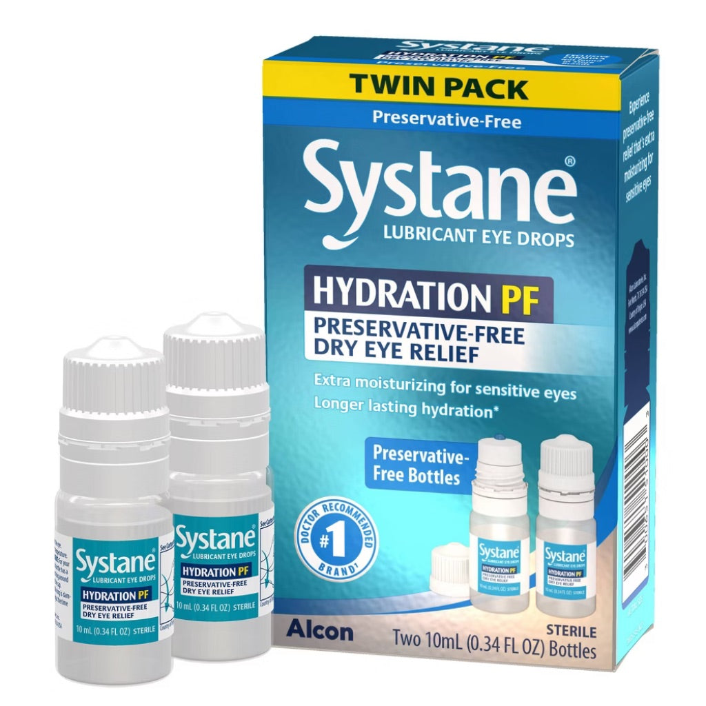 Systane Hydration Multi-Dose Preservative Free Dry Eye Drops - 0.34oz/2pk