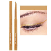 JIMYAUQIN High-Pigmented Waterproof Eyeliner Pencil, Gold - 0.01oz