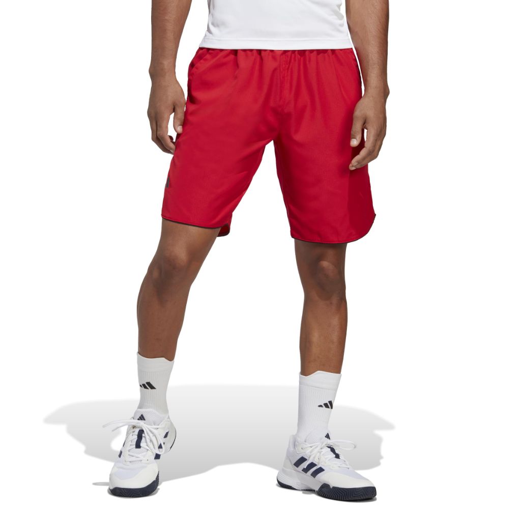 adidas Men's 9" Club Tennis Shorts - Better Scarlet, XS