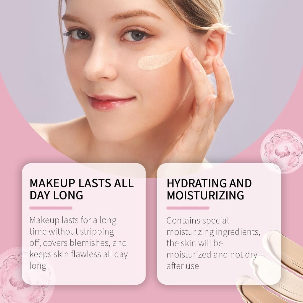 Under Eye Brightener Concealer, Dark Circle Concealer & Brightener, Moisturizing & Waterproof (Natural colour)