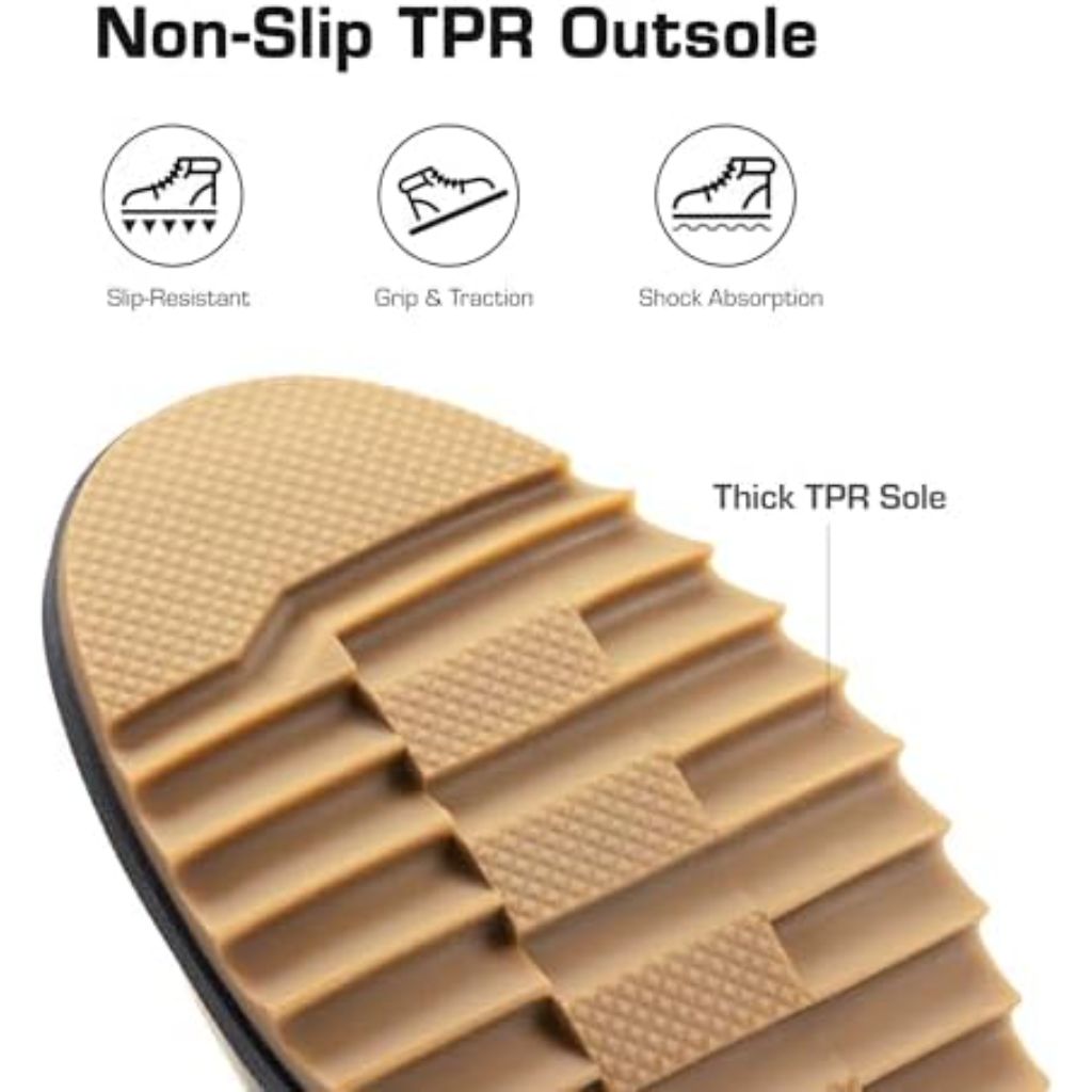 DREAM PAIRS Mid-Calf Boots Faux Fur Lined Lace Up Anti-slip Chestnut/Black - 9