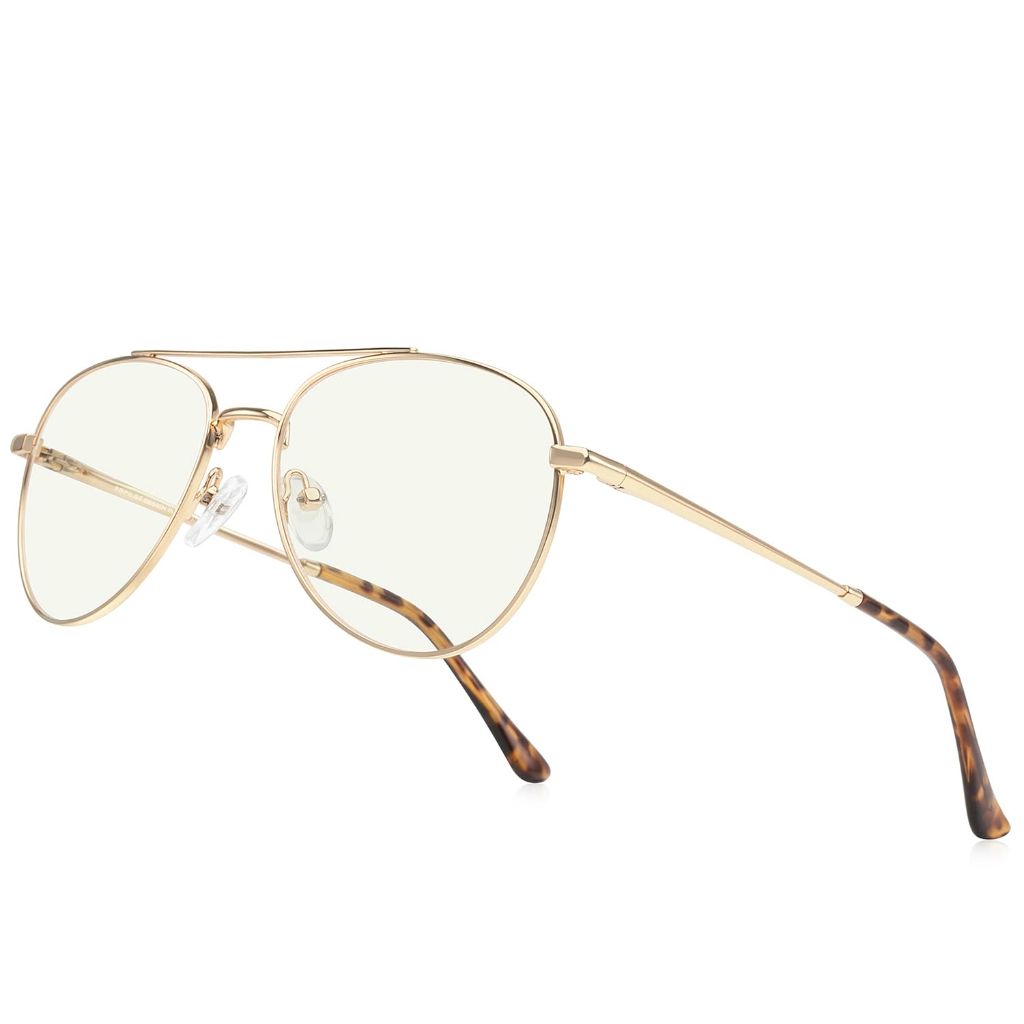 RB.Pilot Adult's Blue Light Aviator Reading Glasses (RB6456 C05) 0.5x Mag, 54mm