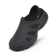 Hawkwell Women's Slip On Two-Way Lightweight Nursing Shoes Breathable Non Slip Work Shoes,Black Synthetic,6 M