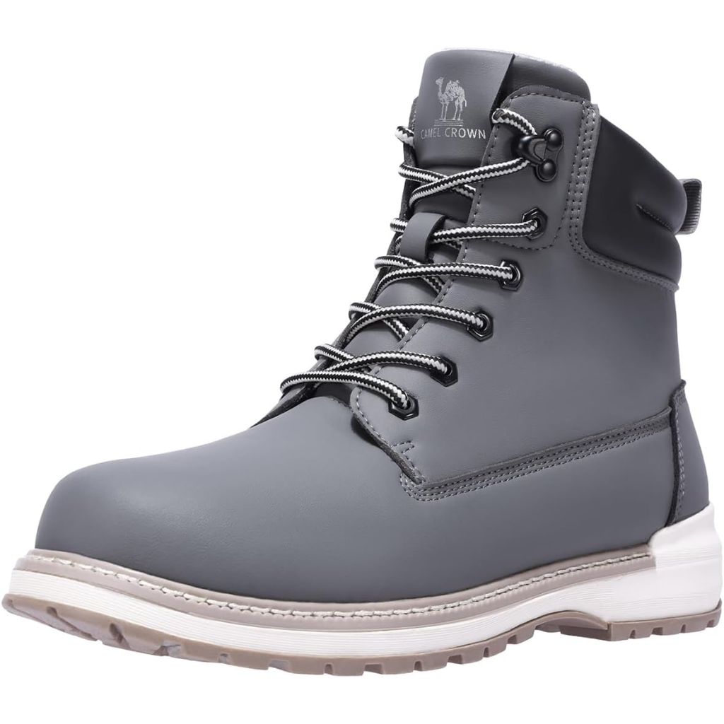 CAMEL CROWN Work Boots for Men, Water-Resistant Soft Toe Non-Slip - Size 7