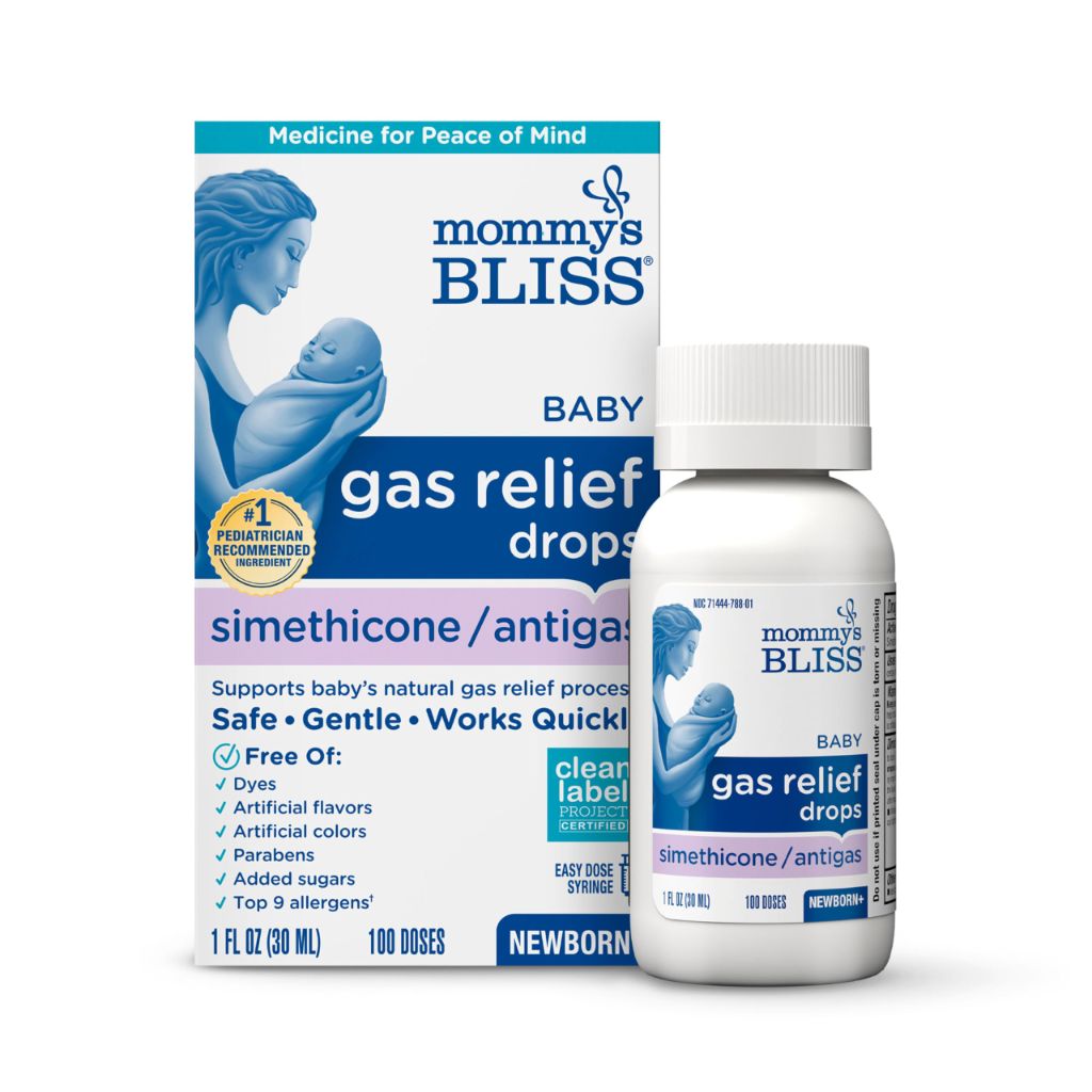 Mommy's Bliss Gas Relief Drops Bottle, Ginger extract flavor, 1 Fl Oz