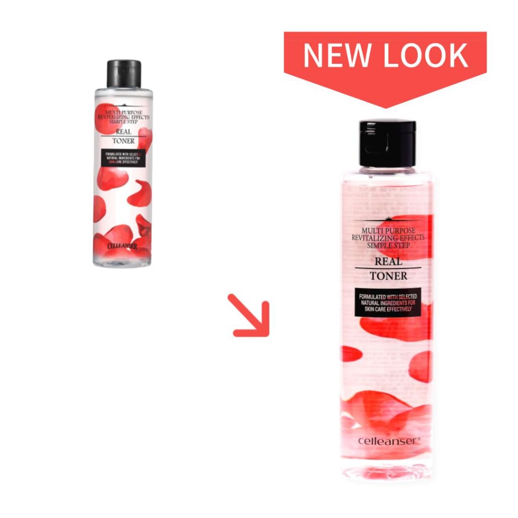 CELLEANSER Real Toner-Facial Toner with Rose Extract, 6.76 oz