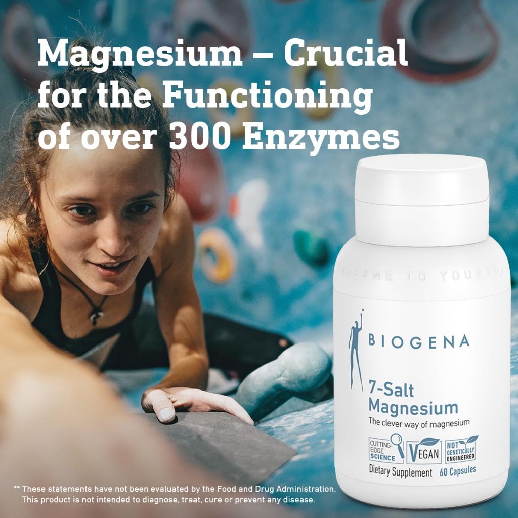 Biogena 7-Salt Magnesium Complex with 7 Magnesium Forms - 60 capsules