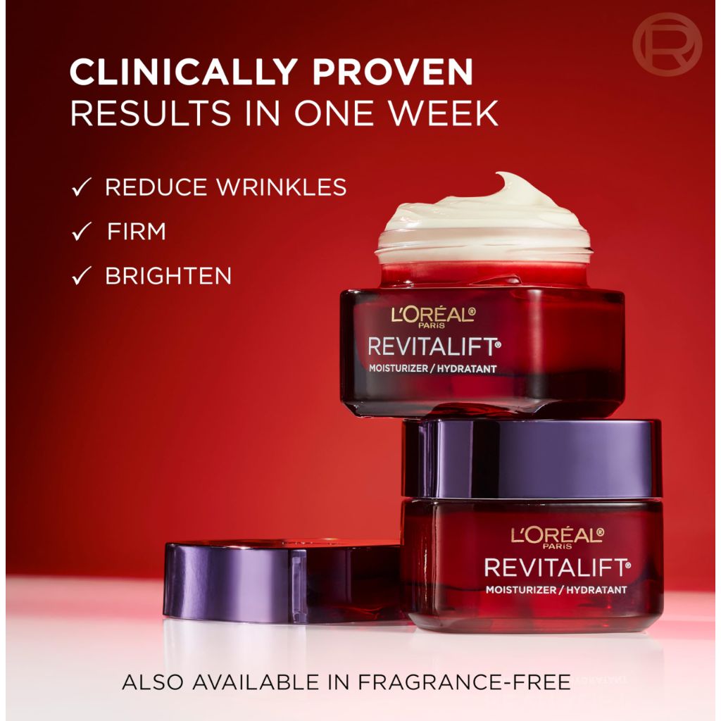 L'Oreal Paris Revitalift Triple Power Anti-Aging Face Moisturizer Travel Size, Pro Retinol 0.5 Oz