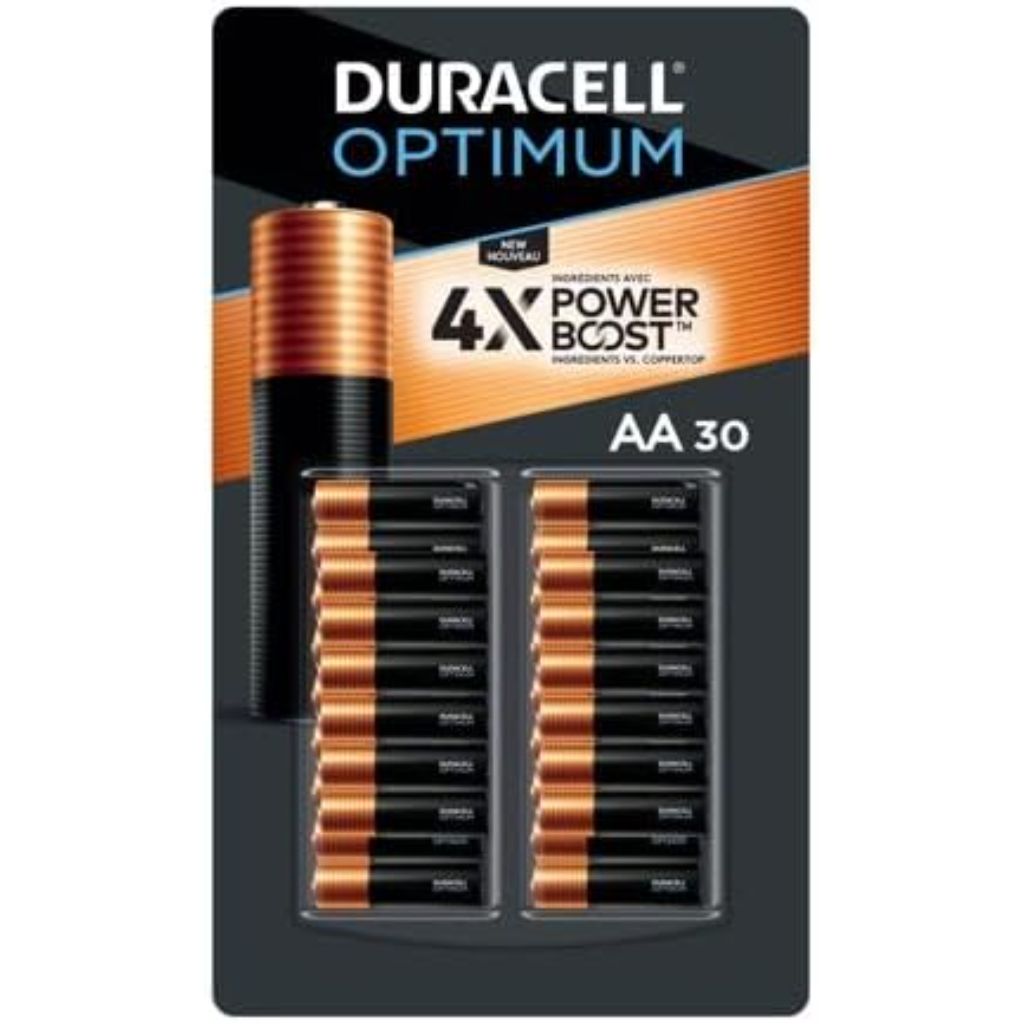 Duracell Optimum Coppertop AA Batteries with 4 x Power Boost Ingredients (Pack of 30)