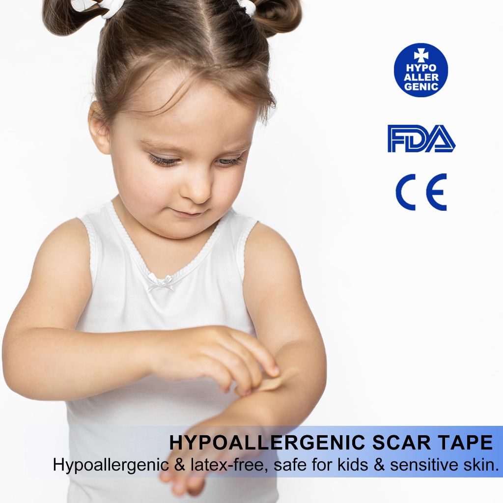 Silicone Scar Tape for C-Section Recovery Medical Grade Silicone Scar Sheets for Surgical Scars Hyperplastic Tummy Tuck Keloid 1.6" x 59"