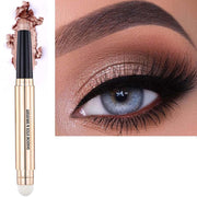 Engbo Eyeshadow Stick And Sponge Makeup Brush - Warm Gold