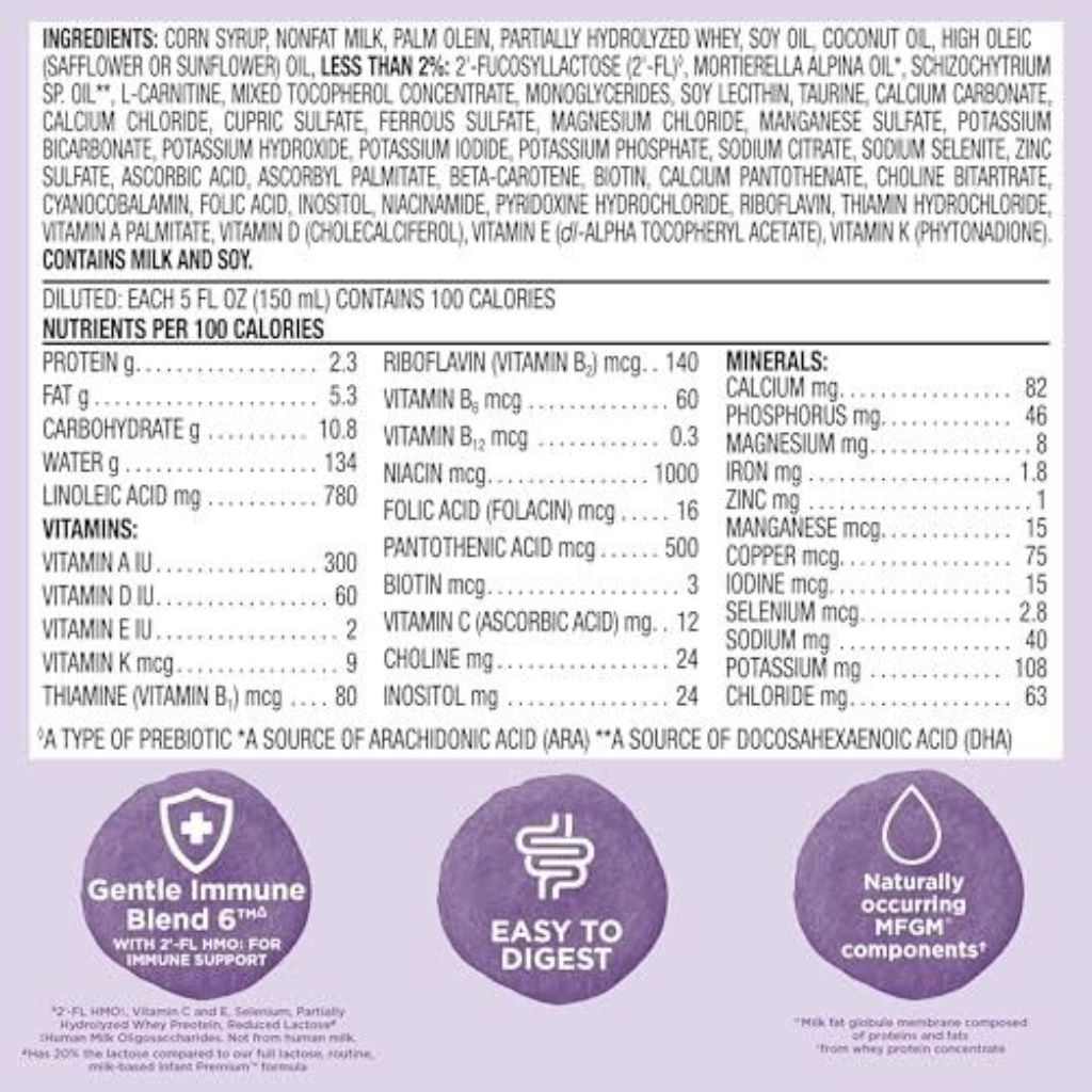 Mama Bear Gentle Premium Baby Formula Powder Immune Blend 6, 33.2oz