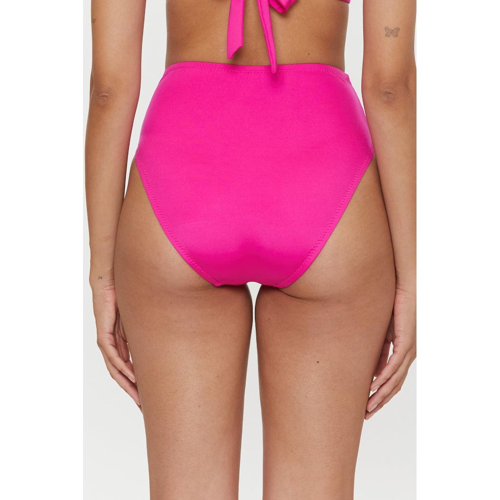 Trina Turk Women's Standard Monaco High Waisted Bikini Bottom, Cheeky Coverage, Swimwear Separates, Pink Parade, 6