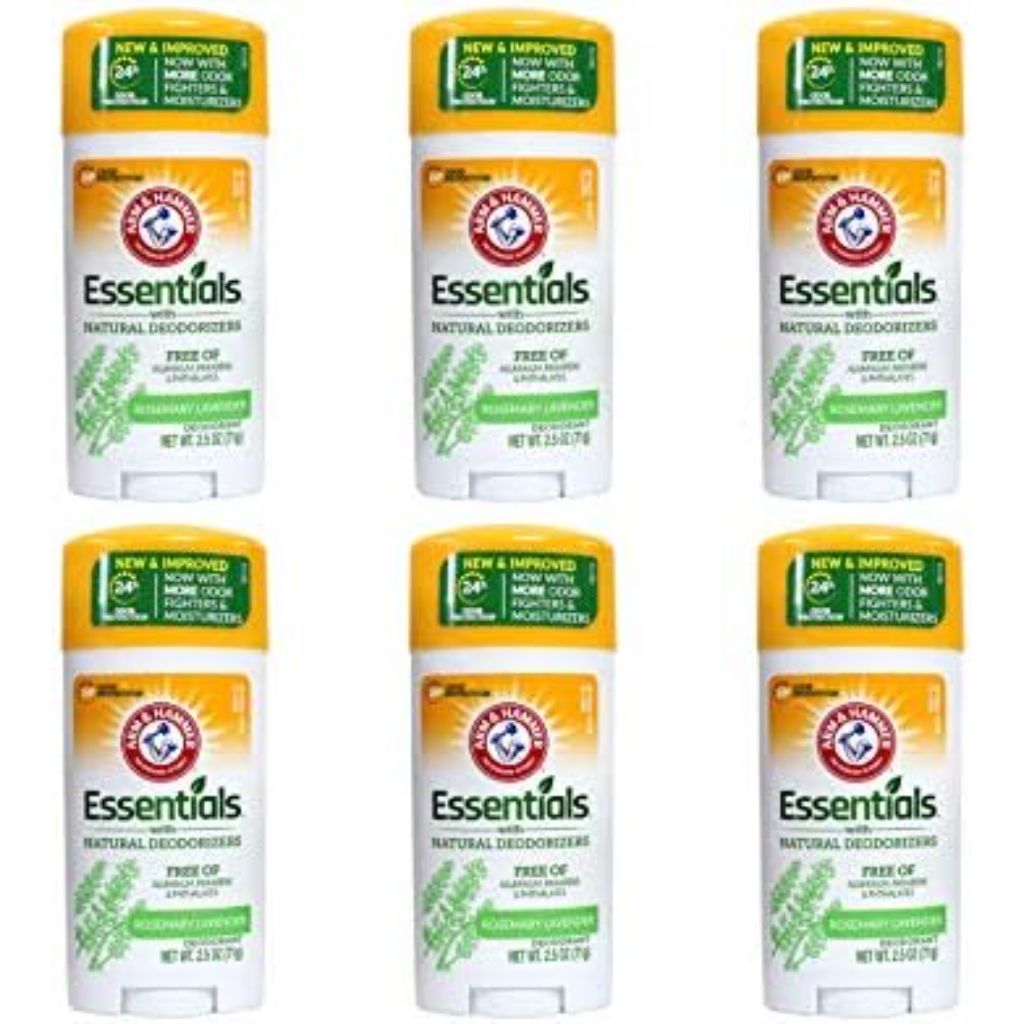 Arm & Hammer Essentials Natural Deodorant - Fresh Rosemary Lavender, 2.5oz (6 Pack)