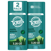 Tom’s of Maine Extra Effective Antiperspirant - North Woods, 3.25 oz Stick (2 Pack)