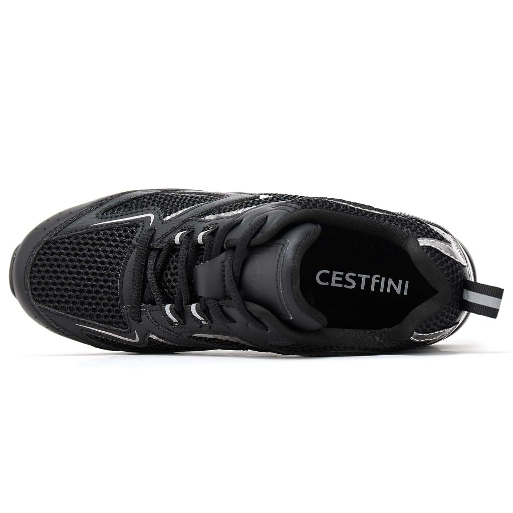 Cestfini Fashion Wedge High Heeled Sneakers for Women, Lace Up Non-Slip Comfortable Sneakers