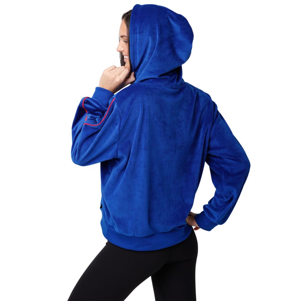 FOCO New York Rangers NHL Womens Velour Hooded Sweatshirt - S