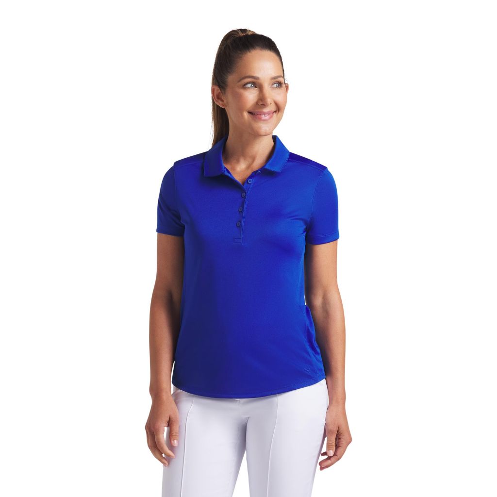 PUMA Golf Women's Pure 2.0 SS Polo, Slate Sky, XS