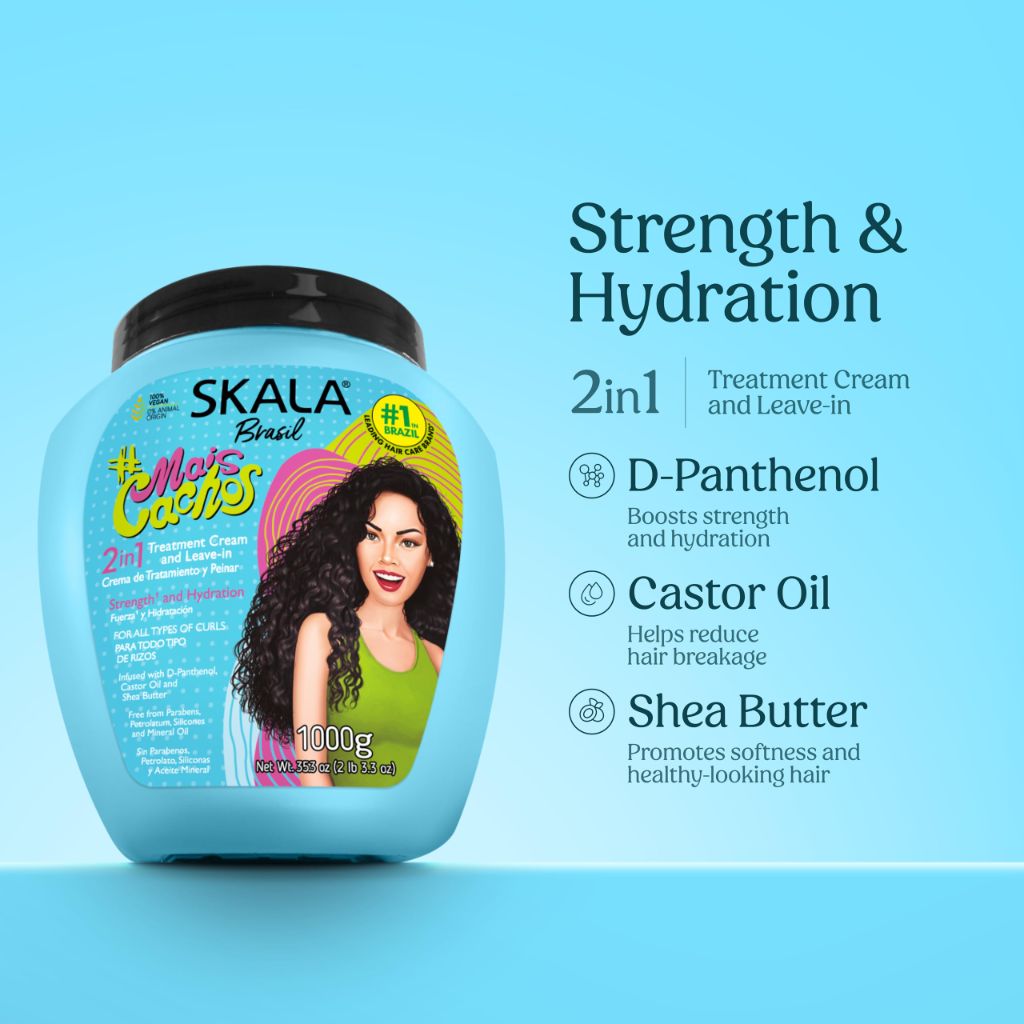 SKALA Mais Cachos Hair Type 3ABC - Eliminate Anti Frizz, For Curly Hair | 35.2 Oz