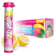 Zipfizz Daily Energy Drink Powder, Pink Lemonade, 20 Pack