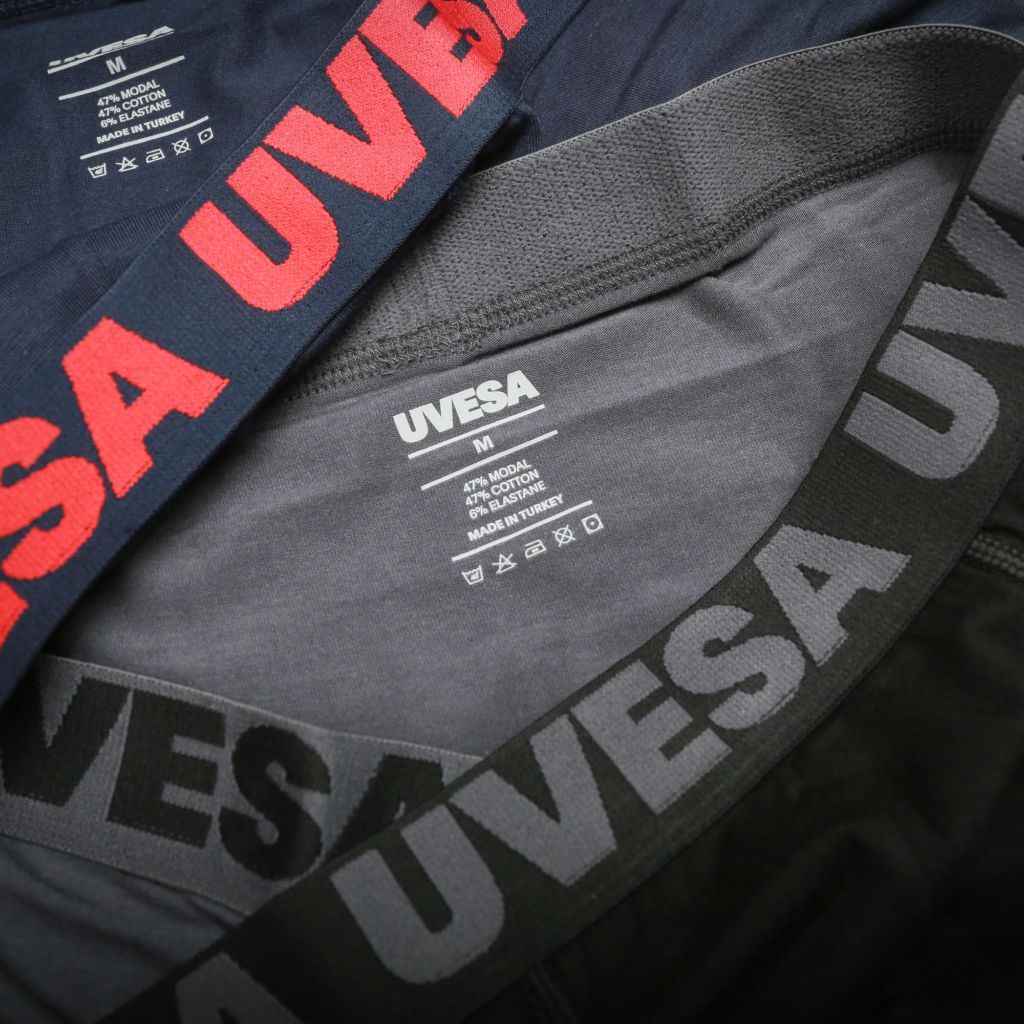 UVESA Small Men's Underwear - boxer briefs (Black, Navy Blue, Dark Grey)
