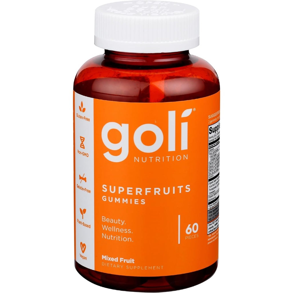 Goli Nutrition Superfruits Gummies - Mixed Fruit, 60ct.