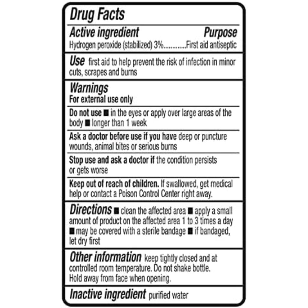 Amazon Basics - Hydrogen Peroxide Topical Solution USP, 16 fl oz (Pack of 12)