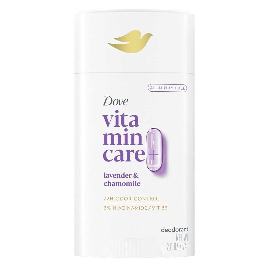 Dove Women's VitaminCare+ Aluminum Free Deodorant Stick - Lavender & Chamomile, 2.6 oz