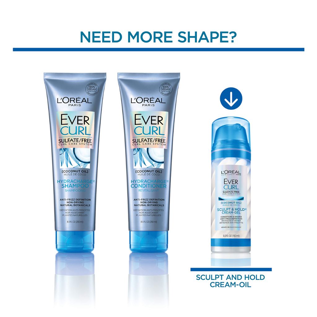 L'Oréal Paris EverCurl Hydracharge Conditioner Sulfate Free, 8.5 fl. oz.