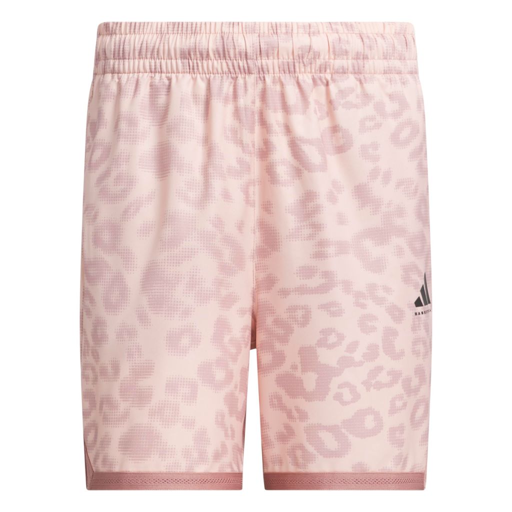 Adidas Women's CrazyLite Basketball Shorts Cheetah All Over Printed - Warm Clay XX-Small