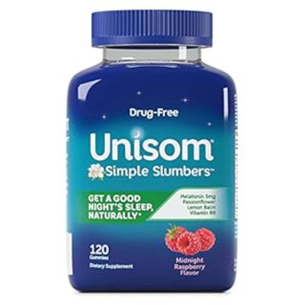 Unisom Simple Slumbers Drug-Free Sleep Aid Gummies - Midnight Raspberry, 120ct.